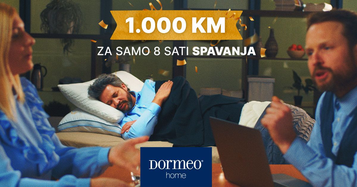 Tražimo Spavalice koji žele spavati 8 sati i za to biti plaćeni 1.000 KM, navode iz Dormea