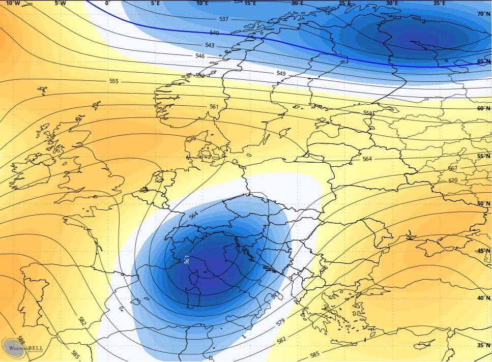 Dolaskom padavina temperature u padu, nešto blažem u odnosu na proteklo zahlađenje