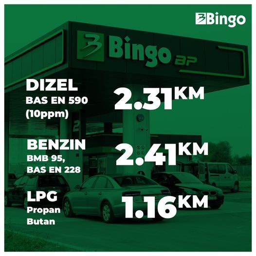 Bingo objavio nove cijene goriva na benzinskim pumpama