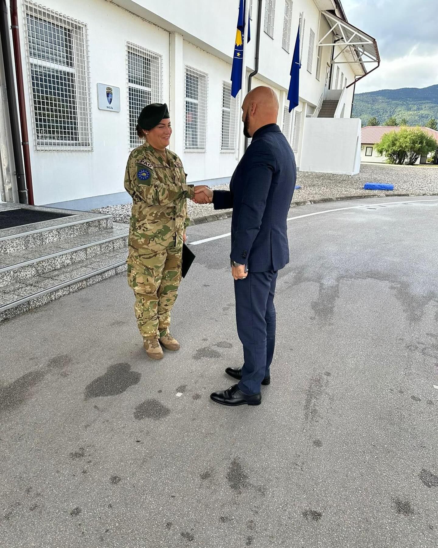 Na poziv komandanta EUFOR-a, generalmajora Lászlóa Sticza, prisustvovao je danas  svečanoj ceremoniji 