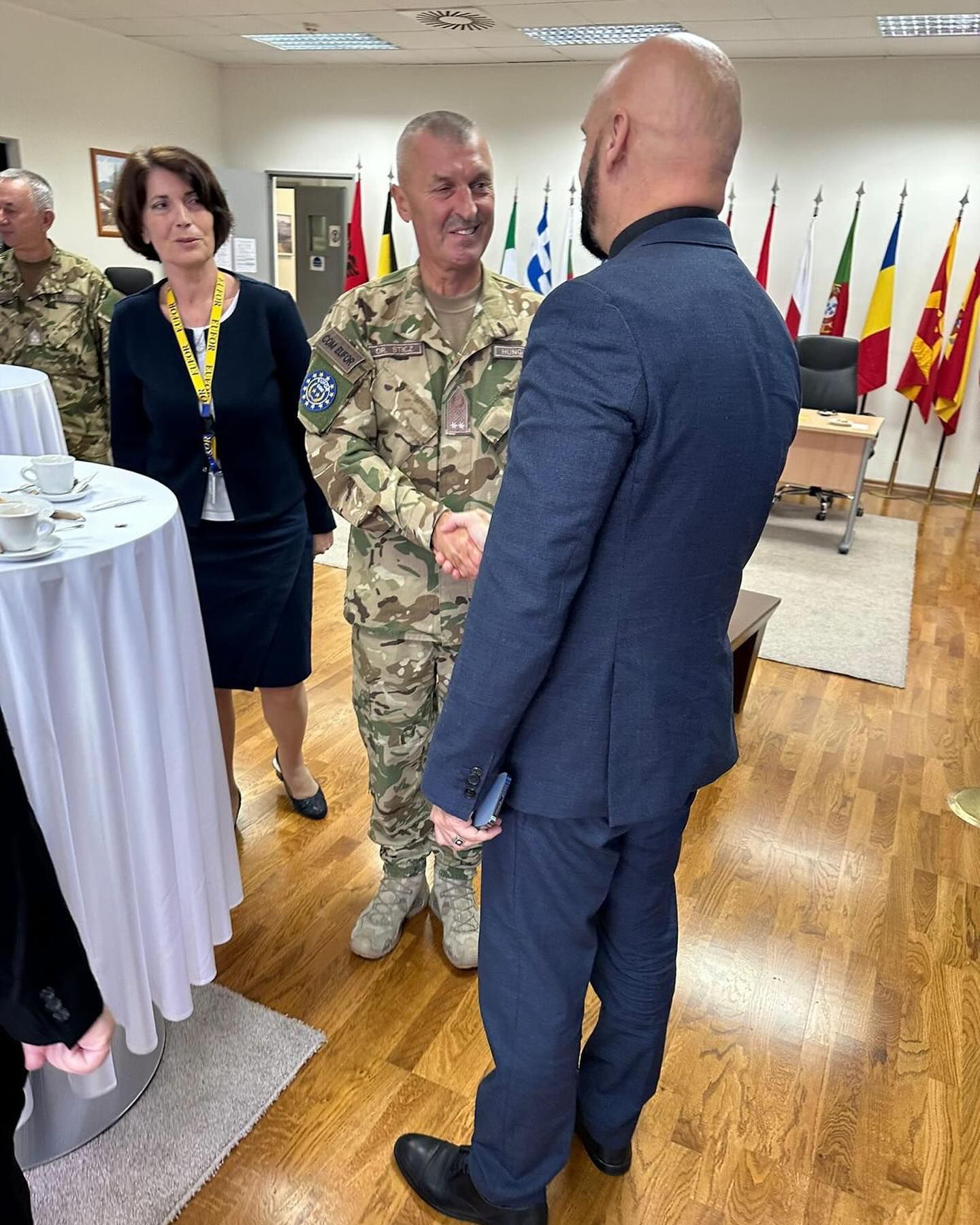 Na poziv komandanta EUFOR-a, generalmajora Lászlóa Sticza, prisustvovao je danas  svečanoj ceremoniji 