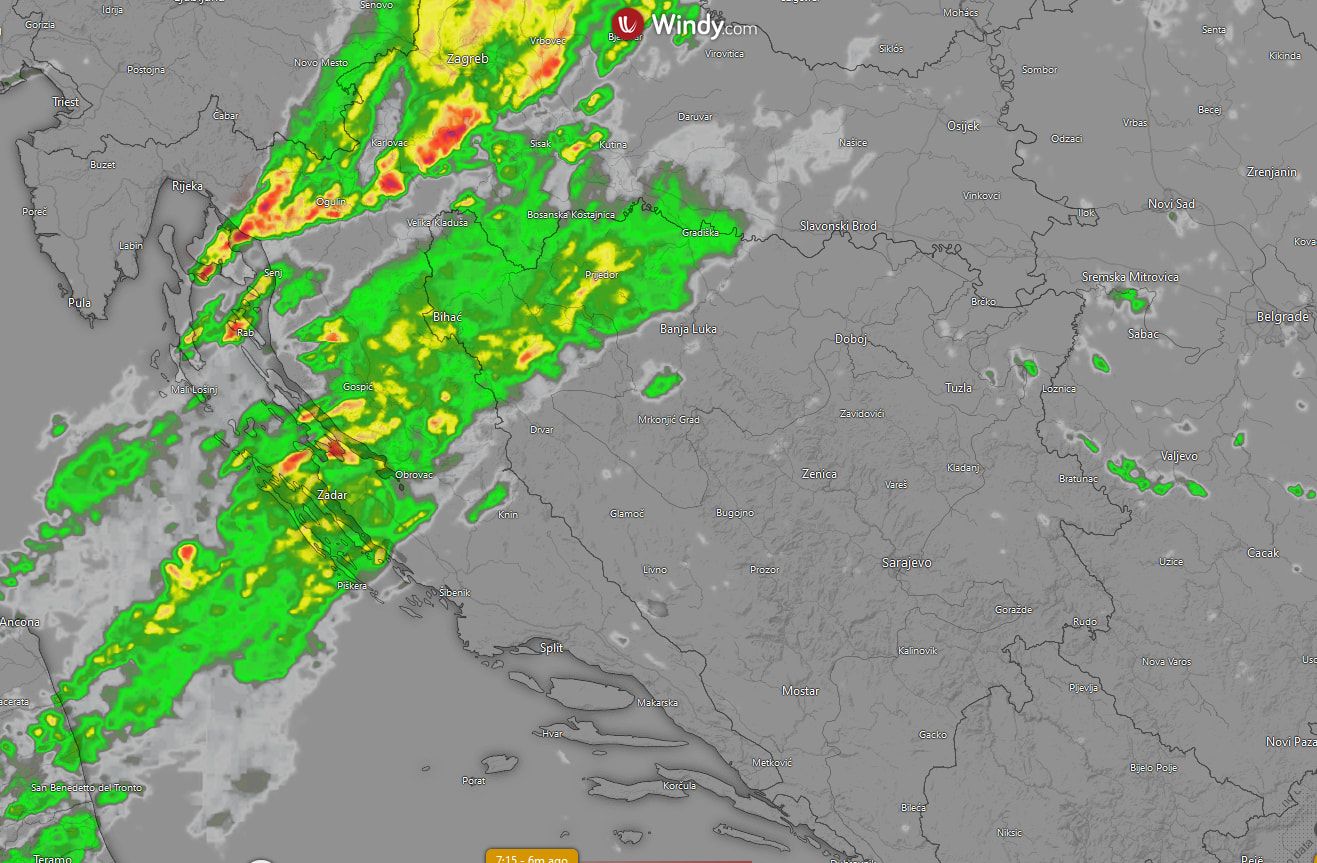 Padavine već zahvataju Krajinu i u nastavku dana šire se na ostatak zemlje