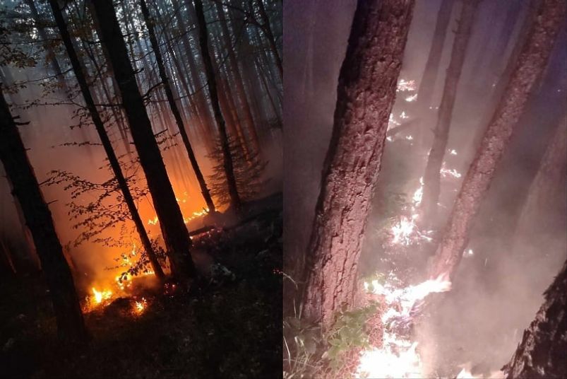 Nažalost, jedan dio vatrene stihije se provukao preko stijena