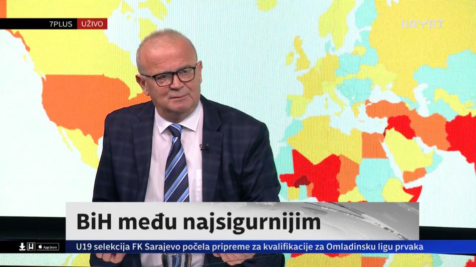 Prof.dr.Ahmed Kico, stručnjak za oblast sigurnosti, analizira trenutnu situaciju u BiH u emisiji '7PLUS'
