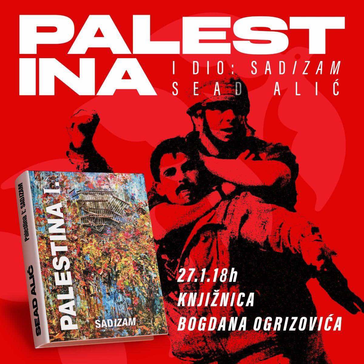 Knjiga nosi naziv "Palestina I (SADizam)", a pojam sadizma ima dvojako značenje jer progovara i o upletenosti Sjedinjenih Američkih država u ratna dešavanja u Palestini
