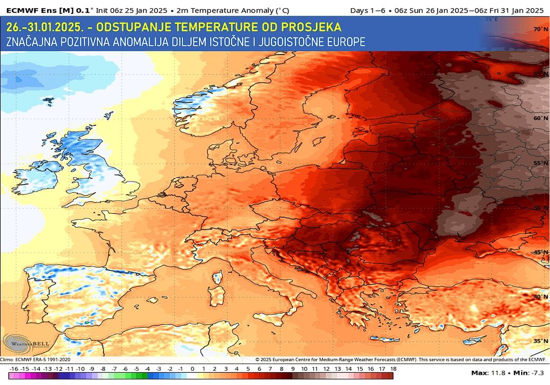 Rano proljeće u BiH: Temperature i do 20 stepeni