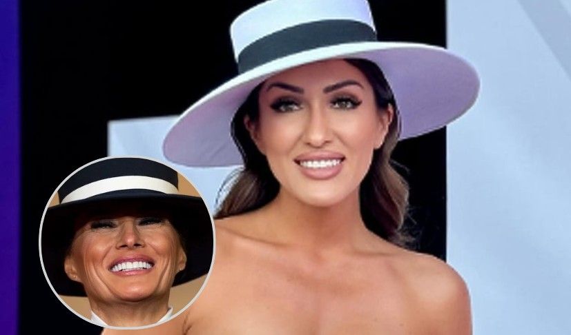 Hana je svojevremeno nosila bijelu haljinu i šešir sličan onom za koji se odlučila i Melania