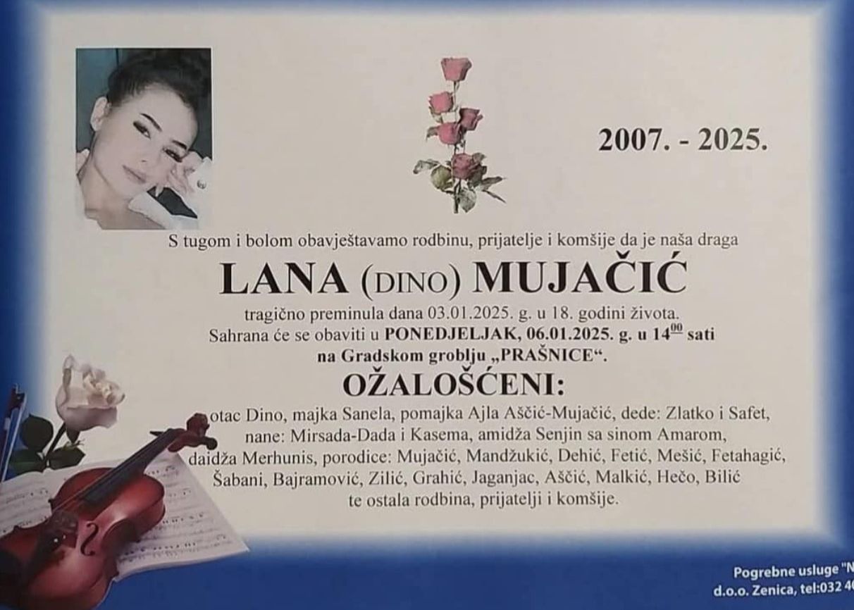 Lana je bila suvozač u automobilu koji je preksinoć sletio sa puta, a njena borba za život izazvala je veliku podršku zajednice, koja se mobilisala u prikupljanju krvi. 