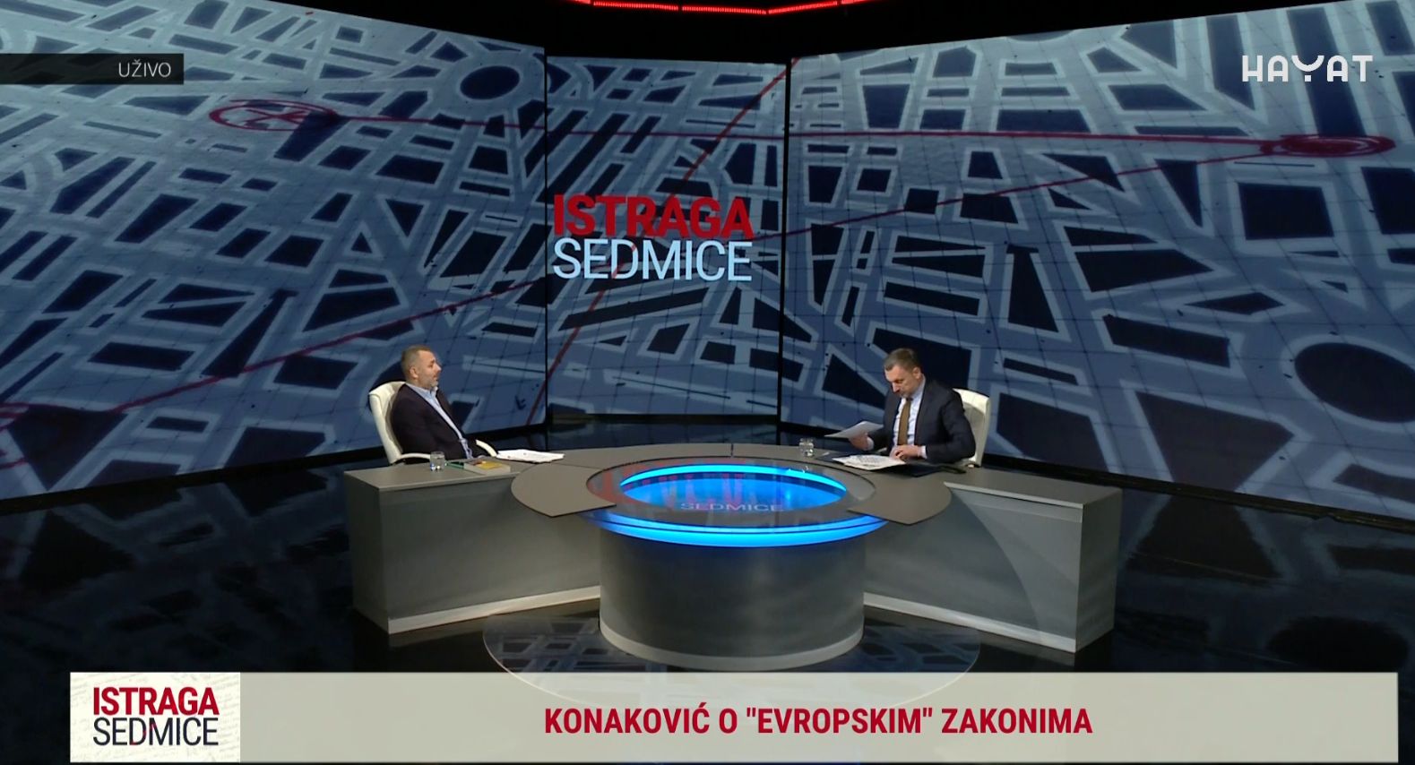 Dugoočekivano gostovanje koje je izazvalo pažnju javnosti u protekla dva dana s obzirom da je ministar Konaković ranije odbijao pozive za dolazak u emisiju na Hayat televiziji.