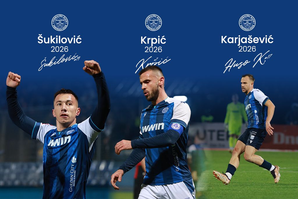 FK Željezničar i prvotimci Sulejman Krpić, Huso Karjašević i Mustafa Šukilović produžili su ugovore do ljeta 2026. godine 