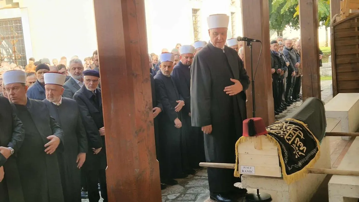 Velična čovjeka je u veličini zaostavštine koju je ostavio iza sebe, rečeno je prije klanjanja dženaze u haremu Begove džamije.