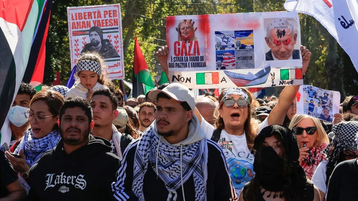 Hiljade ljudi na ulicama Rima kao podrška Gazi!