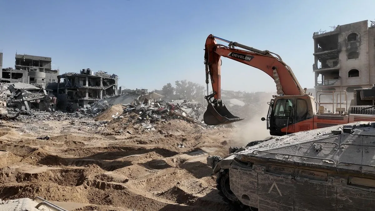Uništenje zgrada vidljivo je širom teritorije, a grad Gaza je među najteže pogođenim područjima