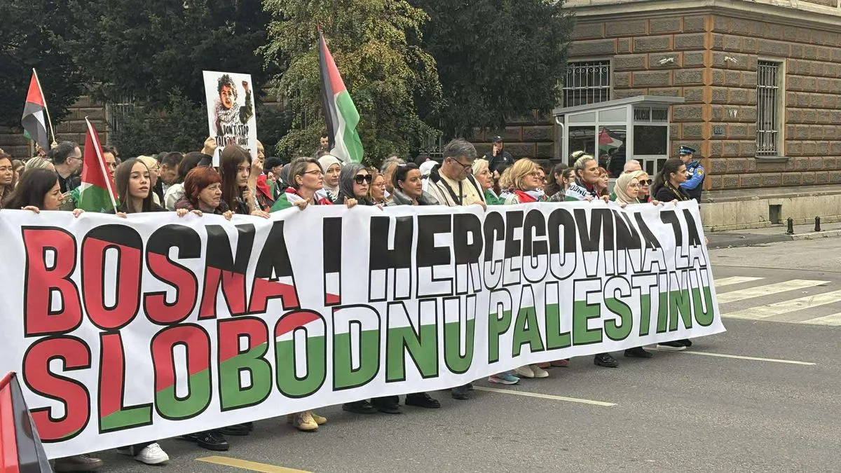 Naš skup ‘Bosna i Hercegovina za slobodnu Palestinu’ ostaje glas onih koji ne žele da se zločini zaborave i da se nepravda normalizira, poručili su organizatori
