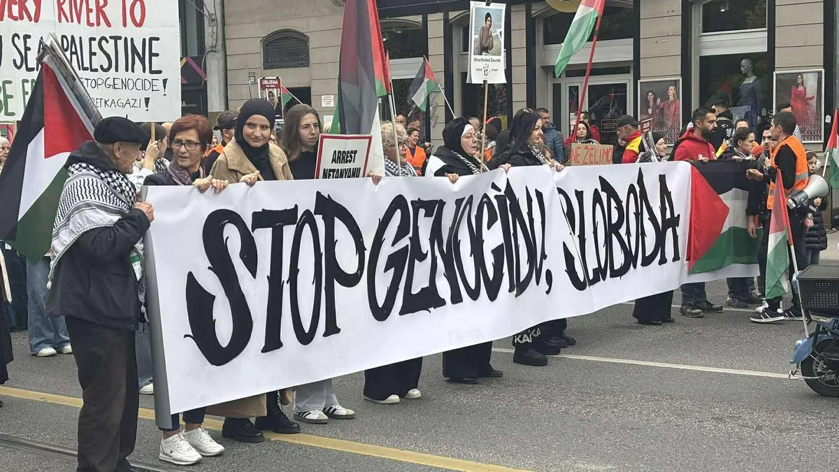 Naš skup ‘Bosna i Hercegovina za slobodnu Palestinu’ ostaje glas onih koji ne žele da se zločini zaborave i da se nepravda normalizira, poručili su organizatori