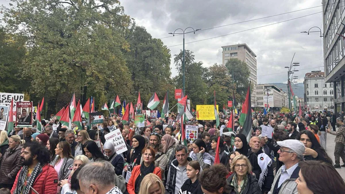 Naš skup ‘Bosna i Hercegovina za slobodnu Palestinu’ ostaje glas onih koji ne žele da se zločini zaborave i da se nepravda normalizira, poručili su organizatori