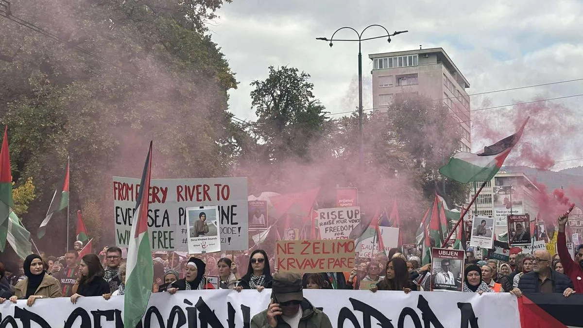 Naš skup ‘Bosna i Hercegovina za slobodnu Palestinu’ ostaje glas onih koji ne žele da se zločini zaborave i da se nepravda normalizira, poručili su organizatori