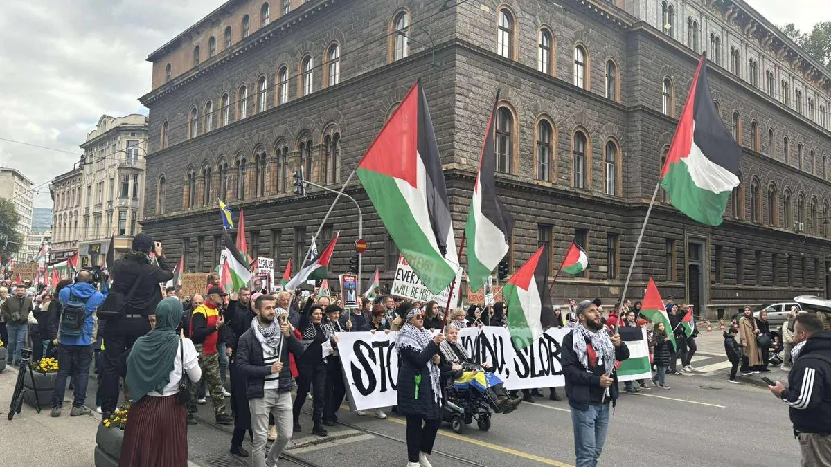 Naš skup ‘Bosna i Hercegovina za slobodnu Palestinu’ ostaje glas onih koji ne žele da se zločini zaborave i da se nepravda normalizira, poručili su organizatori