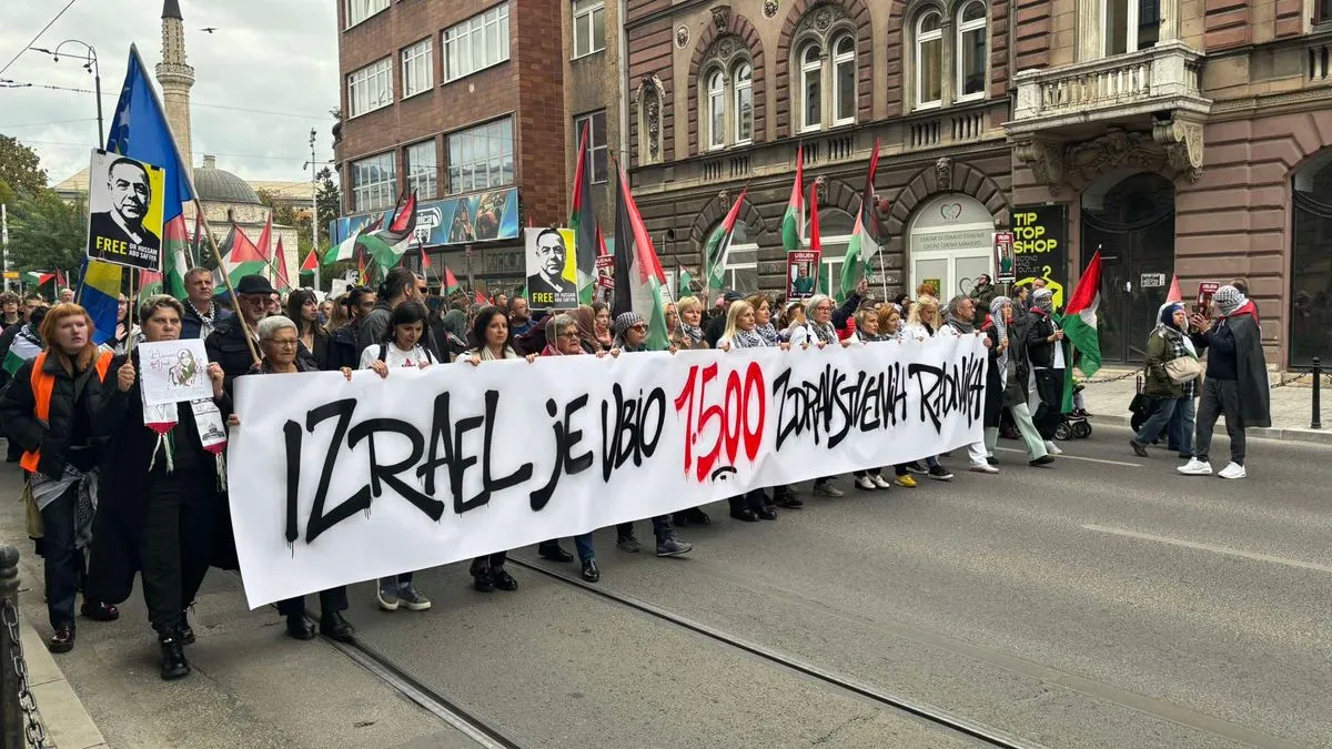 Naš skup ‘Bosna i Hercegovina za slobodnu Palestinu’ ostaje glas onih koji ne žele da se zločini zaborave i da se nepravda normalizira, poručili su organizatori