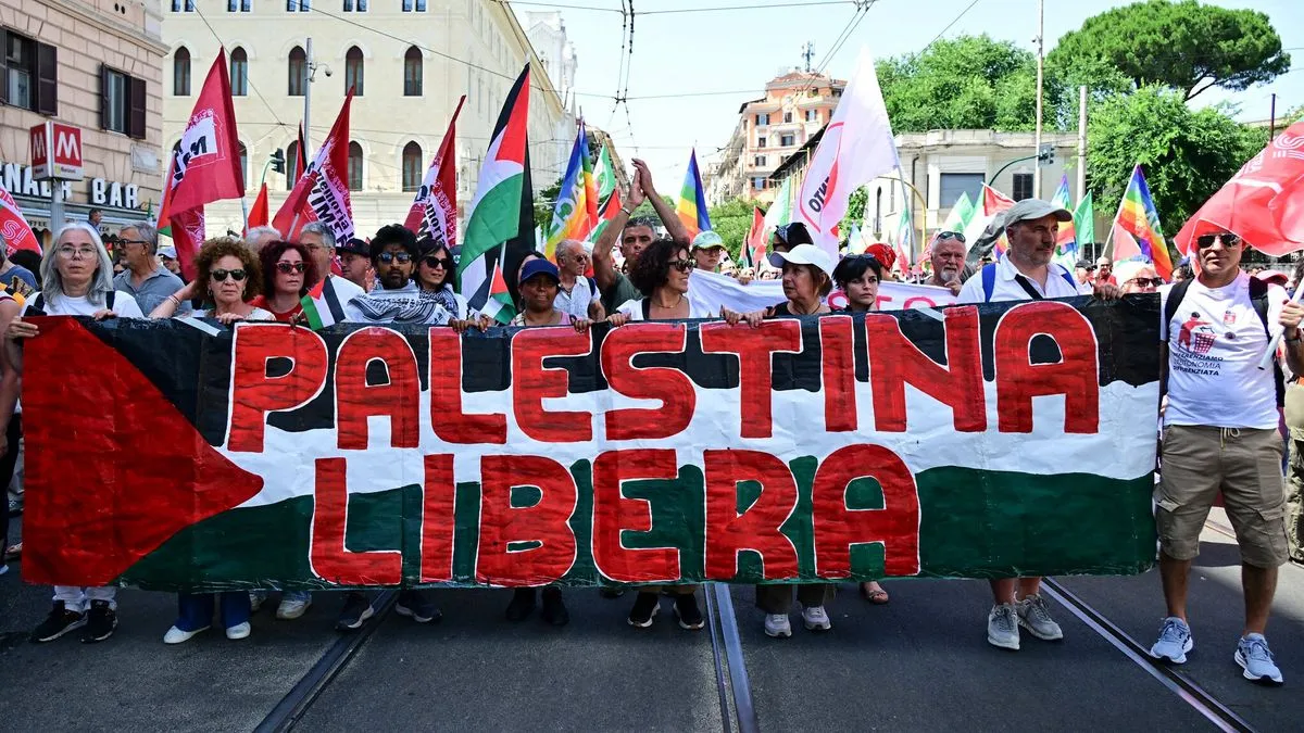 Italija-Izrael: Oko 10.000 ljudi prisustvovalo je propalestinskom maršu