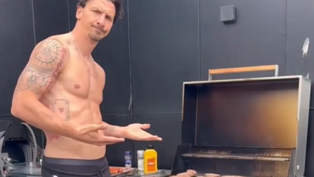 Zlatan pokazao mišiće uz roštilj i odvrnuo hit Lepe Brene