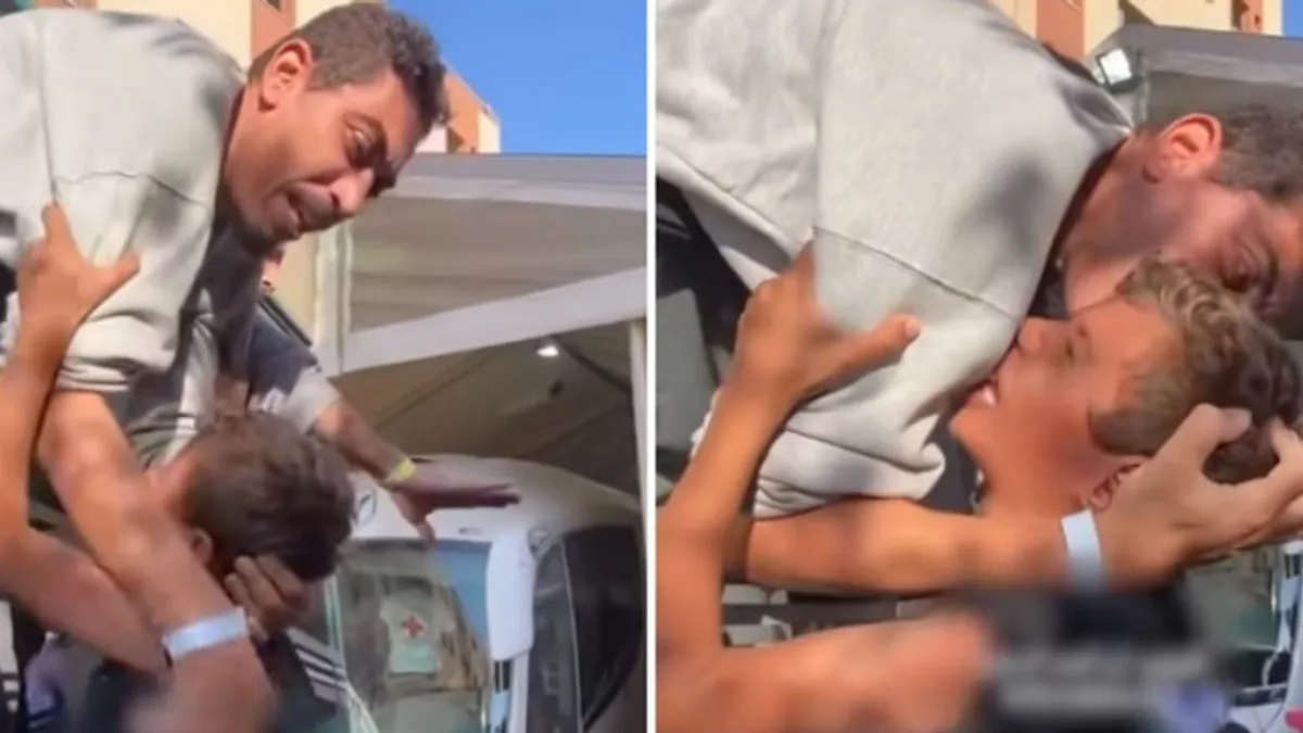 Potresne scene iz Gaze: Dječak se penje na autobus i grli oca koji je pušten iz izraelskog zatvora