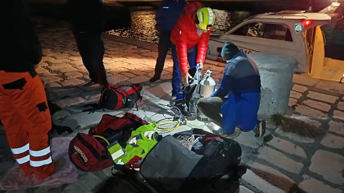 Na teren su odmah upućene hitne službe, a u potragu su bili uključeni i ronioci Hrvatske gorske službe spašavanja iz Gospića.
