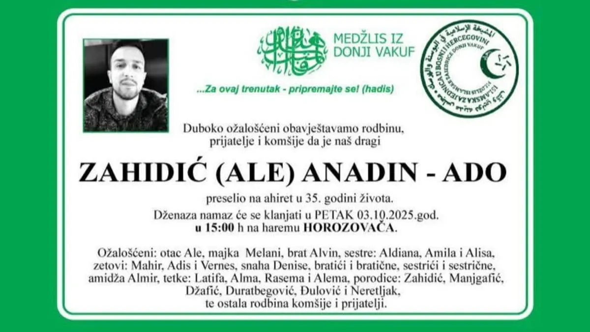 Ova tragična nesreća duboko je potresla lokalnu zajednicu, a porodice, prijatelji i komšije opraštaju se od mladića koji su prerano napustili ovaj svijet.