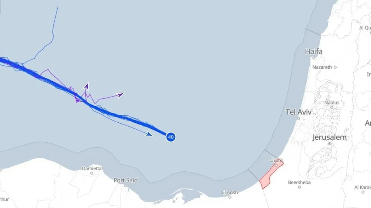 Aktivisti s broda Alma, na kojem se nalazi i Greta Thunberg, objavili su ranije da je njihov brod sada spojen s izraelskom mornaricom