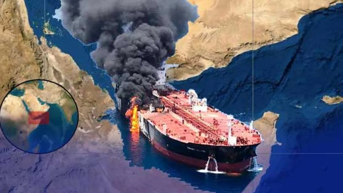 Podaci ukazuju da se radi o tankeru Falcon, koji prevozi ukapljeni naftni plin.