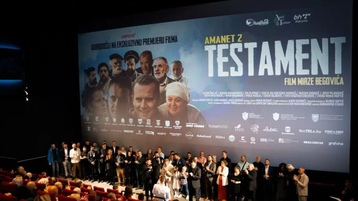 Film "Testament", nastavak "Amaneta" reditelja Mirze Begovića, koji je bio najgledaniji fim u BiH 2022. godine krenuo je u svoj kino život u našoj zemlji, kao i u inozemstvu.