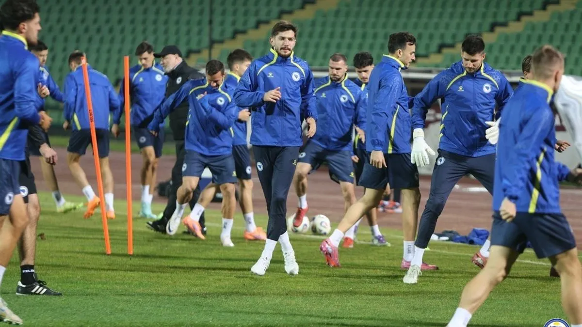 Reprezentacija Bosne i Hercegovine će sutra na najvećem bh. stadionu obaviti dva treninga