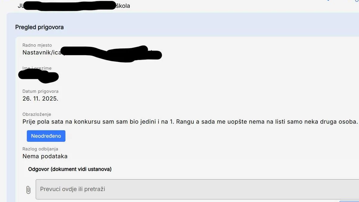 Bukti nezadovoljstvo u školama u KS! Šuvalić za Hayat.ba o eventualnom poništenju konkursa