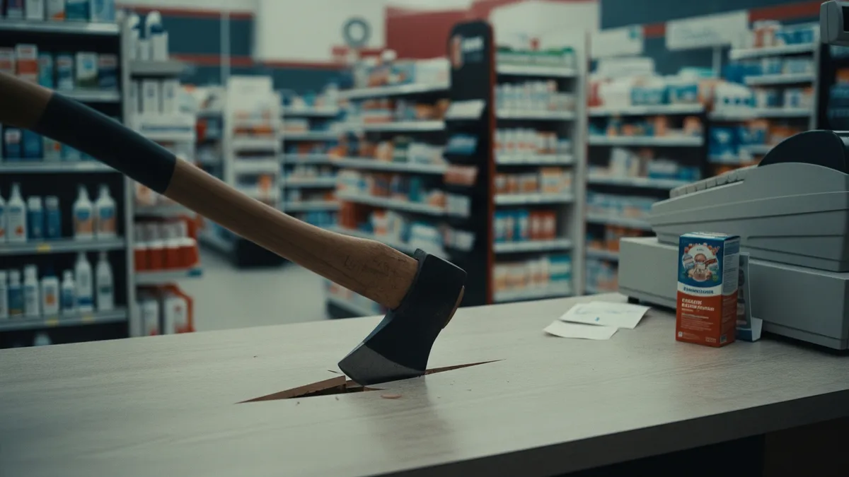 Radnice, koje su pokušale da ga spriječe u krađi, suočile su se sa opasnom prijetnjom