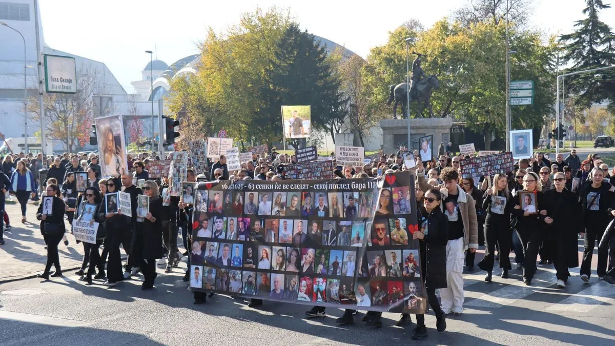 Skoplje u znaku sjećanja i boli: Porodice 63 žrtve požara u noćnom klubu traže pravdu