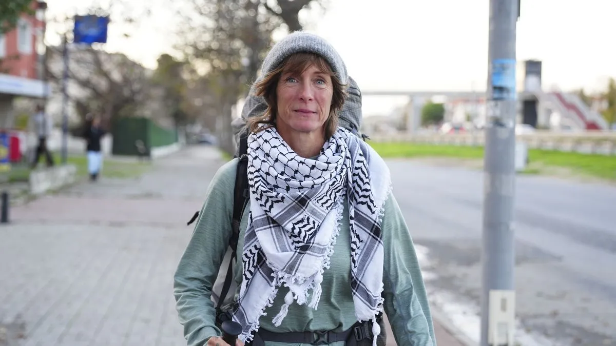 Aktivistica više od šest mjeseci pješači kako bi prikupila pomoć za Palestince