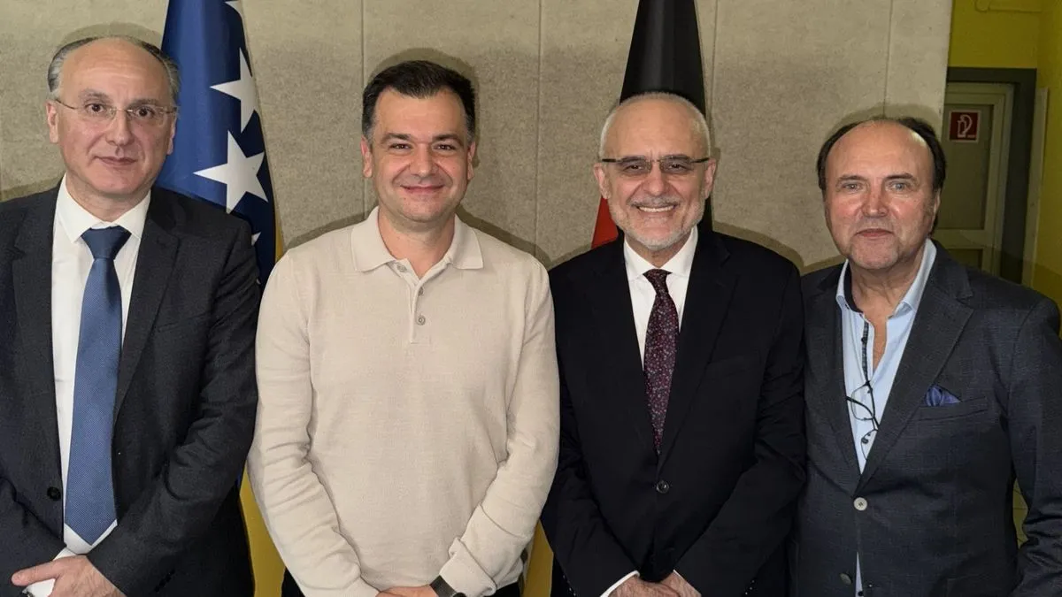 Tokom večeri govorio je uspješni bh. biznismen Suad Bešlić koji je dugo godina živio u Njemačkoj a onda se odlučio vratiti u BiH