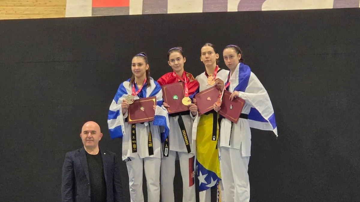 U polufinalnoj borbi mlada takmičarka TKD Novi Grad Sarajevo nažalost je poražena od takmičarke iz Srbije