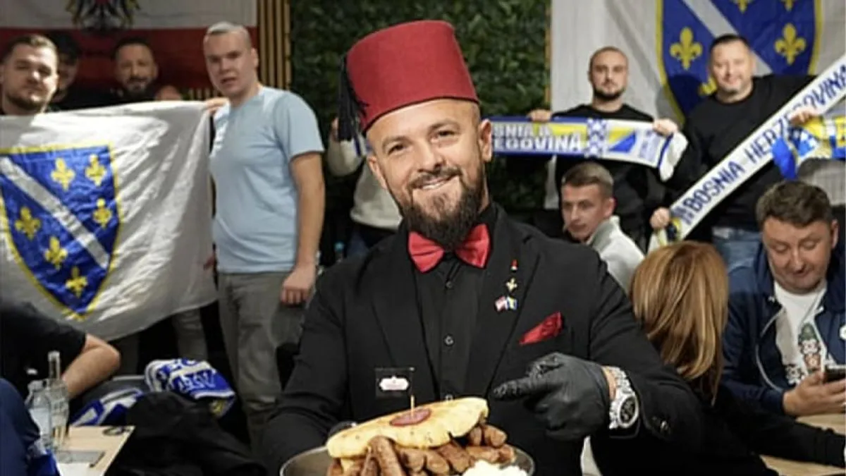 Neposredno prije odlučujuće utakmice, balkanski restoran postao navijačka zona