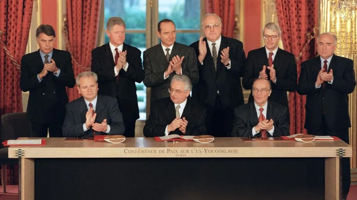 Sporazum je označio je kraj najtežeg sukoba u Evropi nakon Drugog svjetskog rata, u kojem je život izgubilo više od 100.000 ljudi.