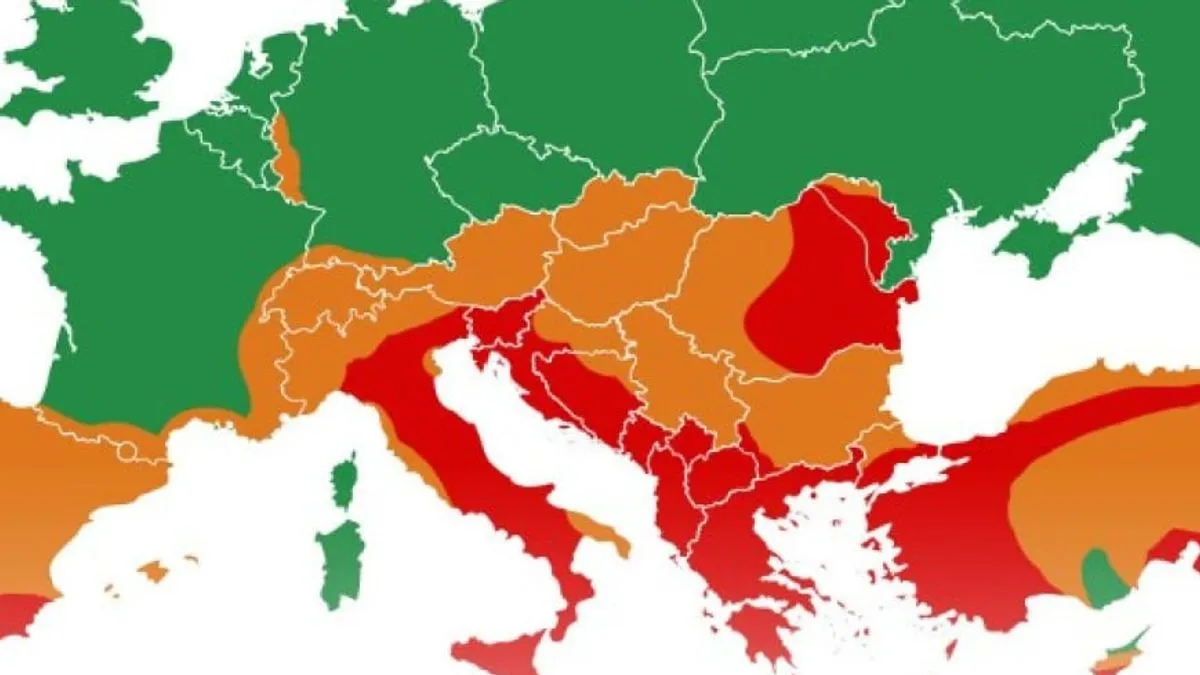 Na društvenim mrežama, tačnije Instagram stranici Lingue Maps, pojavila se mapa Evrope koja prikazuje, kako se navodi, procjenu rizika od zemljotresa.