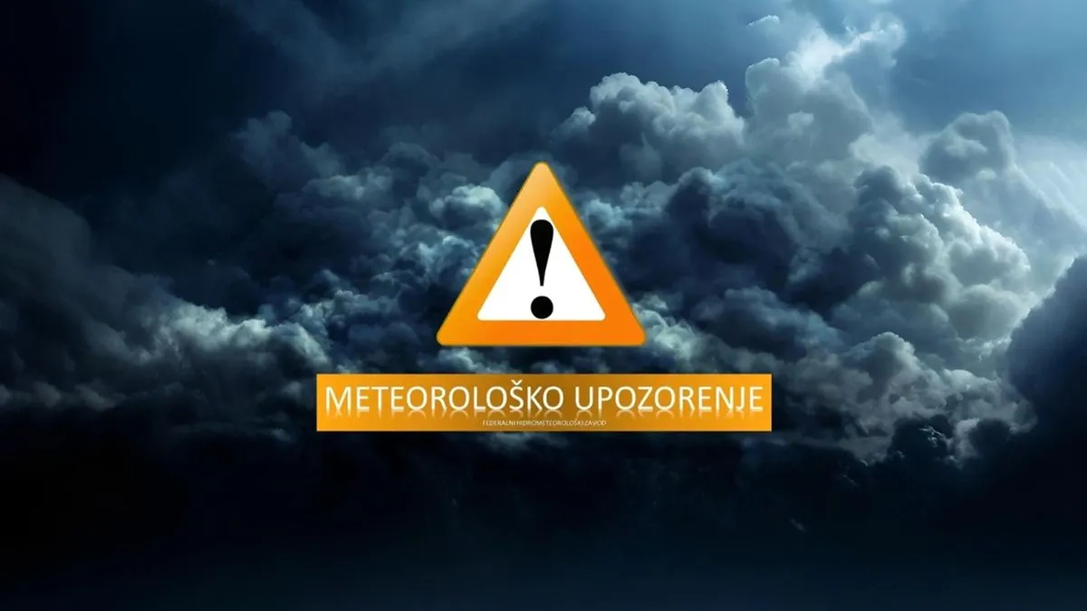 Građani trebaju da preduzmu mjere opreza, prate prognozu...             