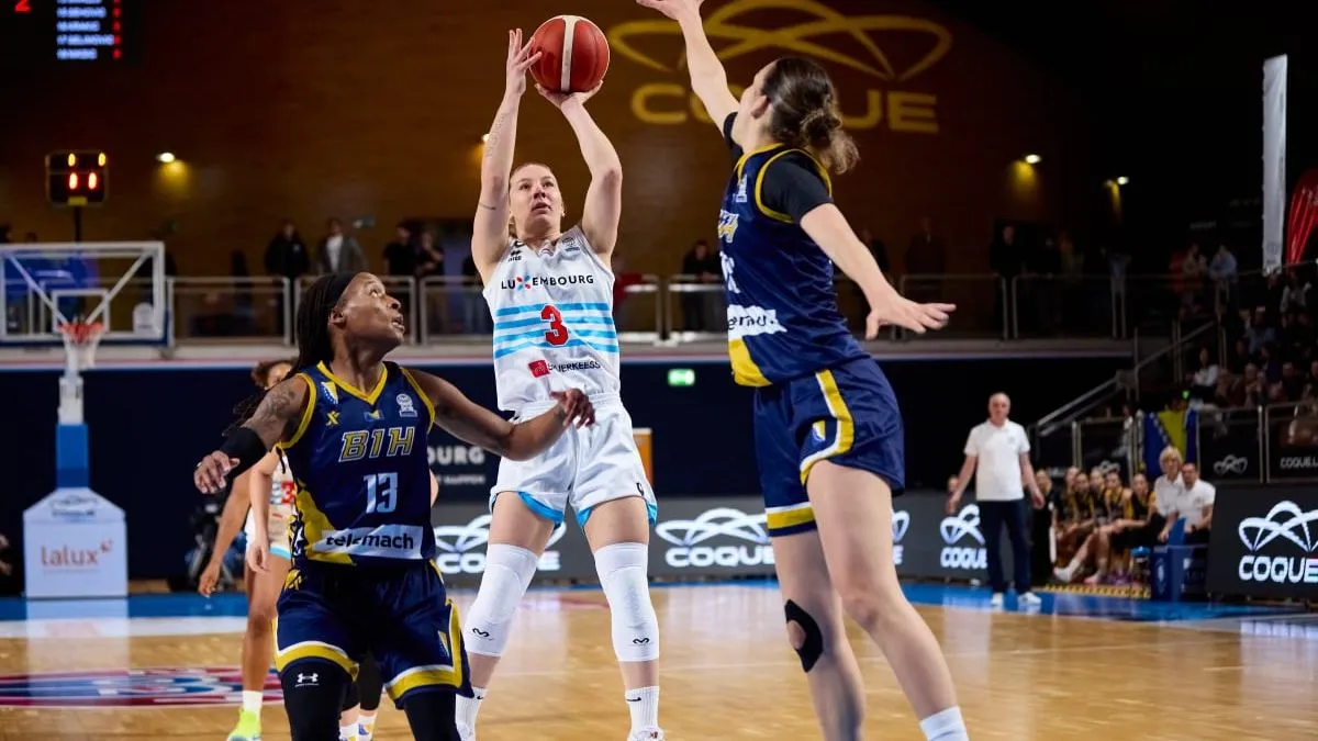Ženska košarkaška reprezentacija Bosne i Hercegovine poražena je sinoć u Luksemburgu