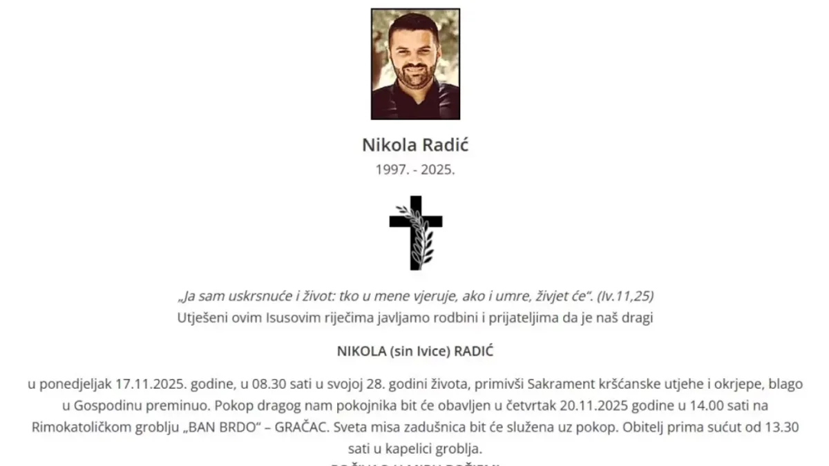 Preminuo 28-godišnji radnik povrijeđen na gradilištu tunela Varda kod Mostara