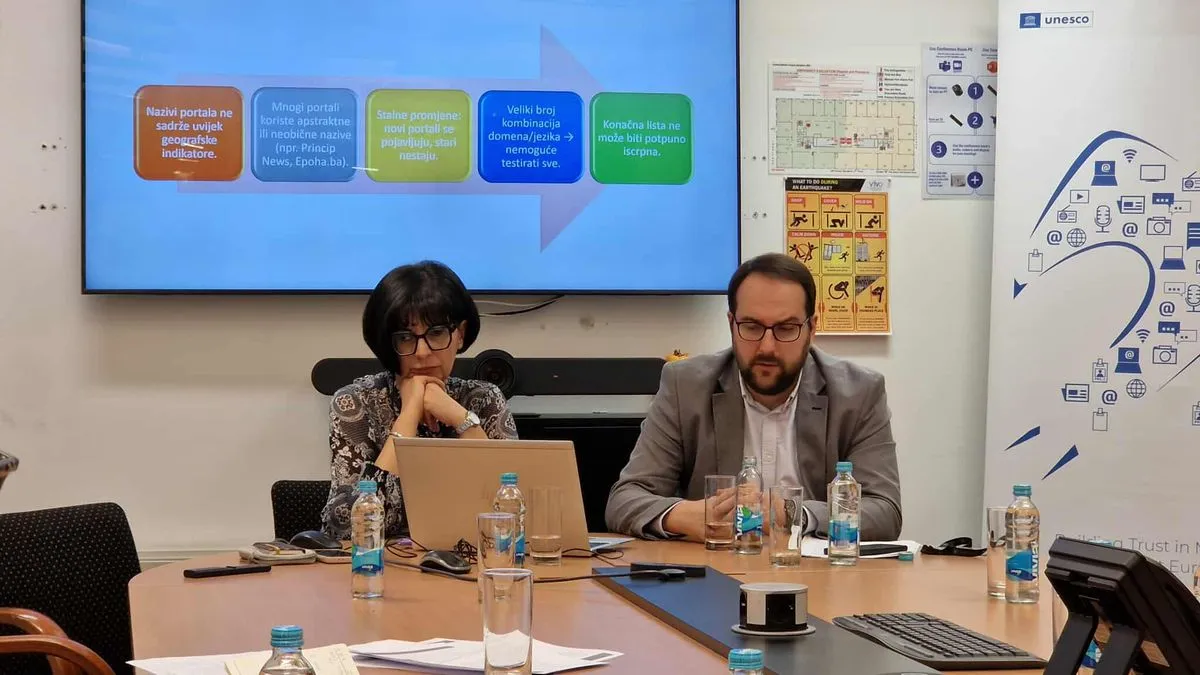 Turčilo je istakla da je najvažniji segment istraživanja bio jasno definirati šta se smatra informativnim news portalom