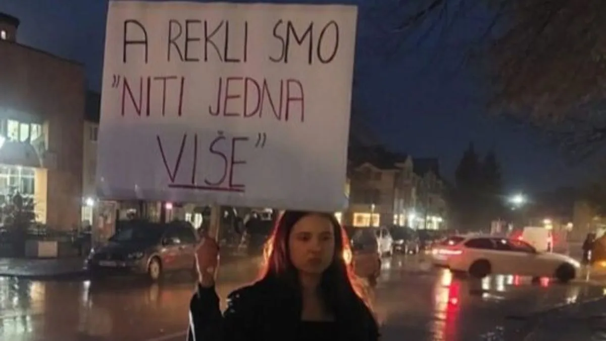 A rekli smo 'niti jedna više': Sugrađani Aldine Jahić na ulicama Kalesije, borba protiv femicida