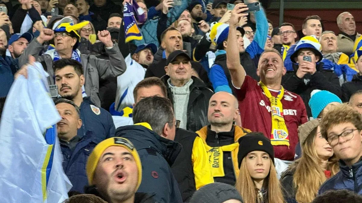 Niko ih nije ružno pogledao, iako je meč igran samo nekoliko sati  nakon fotografija iz Beograda na kojima Rumuni poziraju sa zastavama Srbije