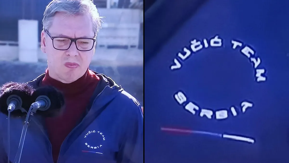 Vučićeva dukserica postala hit na mrežama i izazvala podsmijehe