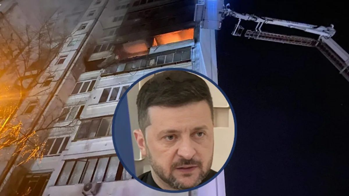 Ukrajinski predsjednik kaže da je tokom noćnih napada korišteno više od 400 dronova i više projektila