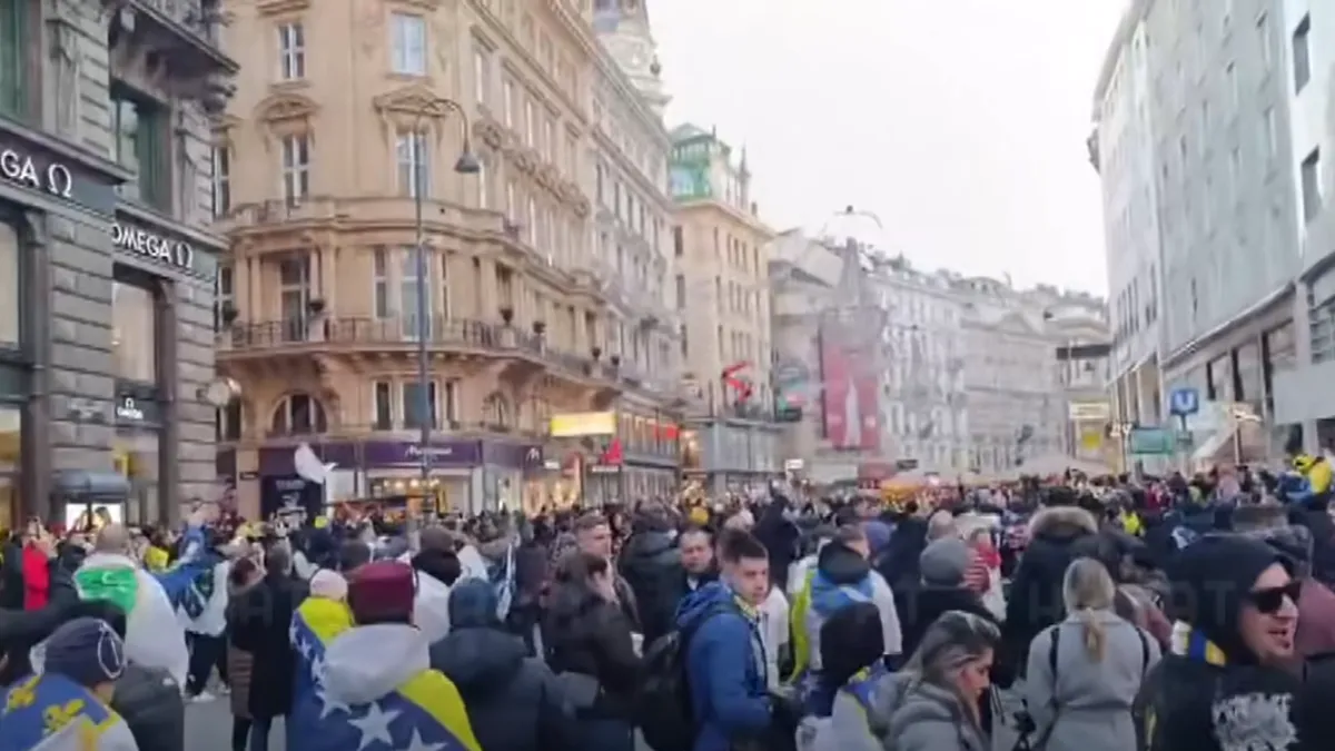 Među navijačima se nalaze brojne javne ličnosti koje su došle dati podršku fudbalskoj reprezentaciji na čelu sa kapitenom Edinom Džekom